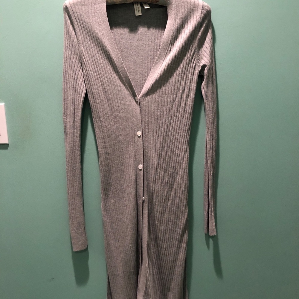 Long ribbed sweater by Anthropologie
